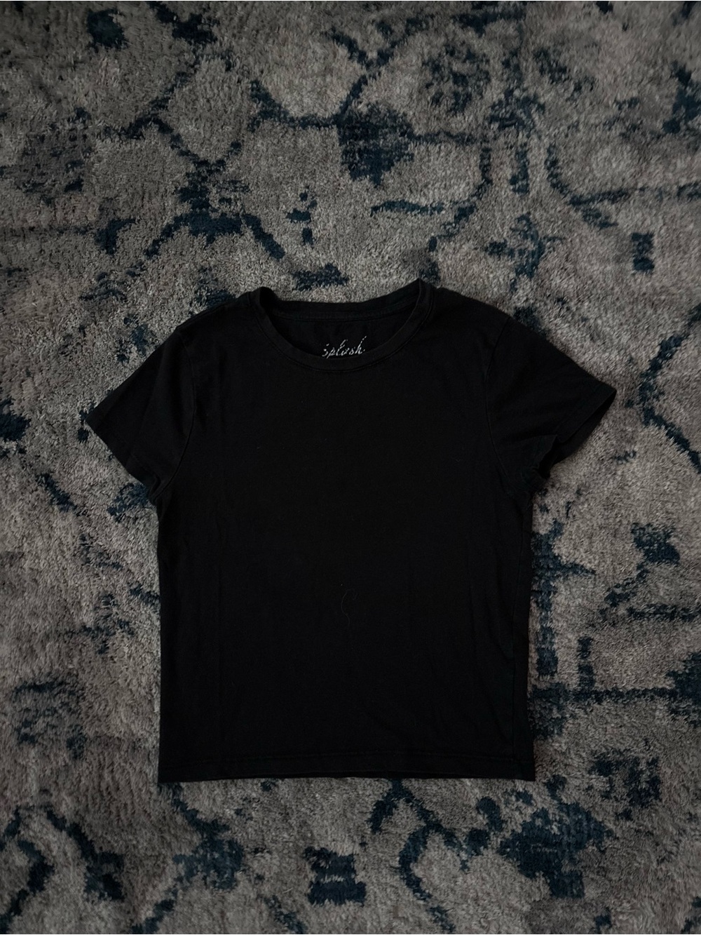 Splash Black Short Sleeve Tee